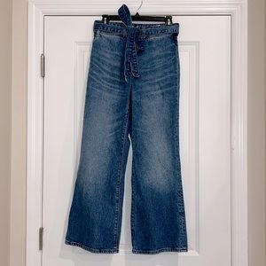 H&M wide high waist jeans | size: 27 | color: denim blue